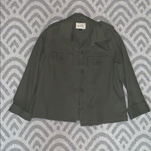 Green Military Style Jacket